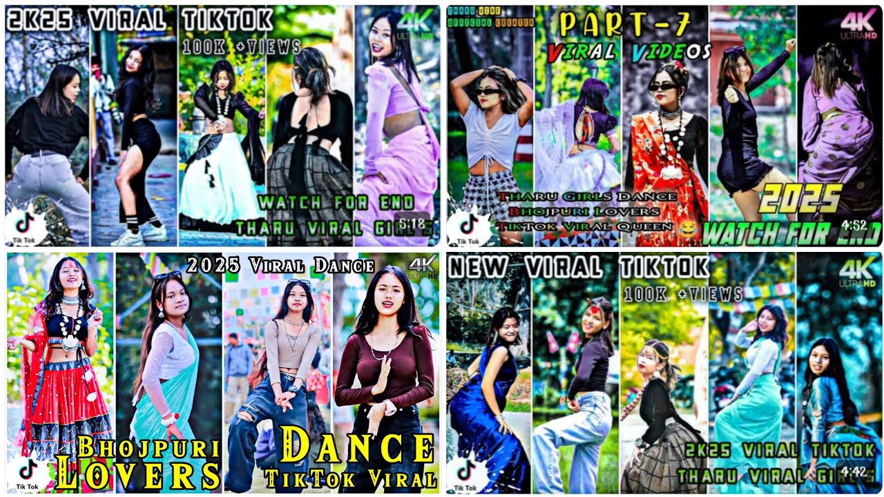 2025 TikTok Trending Tharu Girl Dance_Bhojpuri Lovers | Tharu Hot/Sexy/Beautiful/Cute Girl Dance 