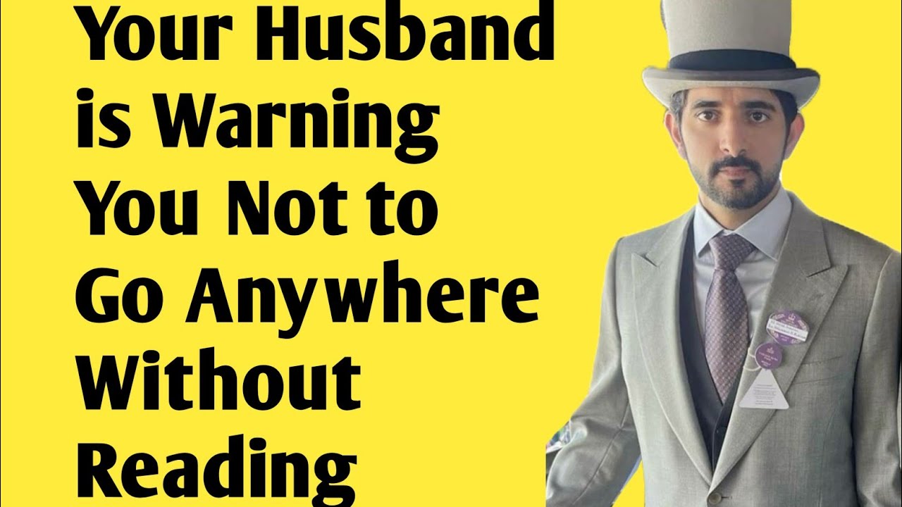 Your Husband Has a Serious Warning Don't Go Anywhere Untill|fazza New English translate poem|king 👑