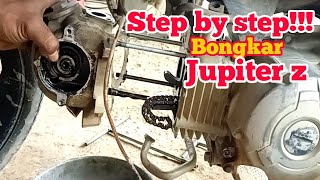 Cara bongkar Blok head silinder Jupiter Z.@Arju chanel#motorcycle