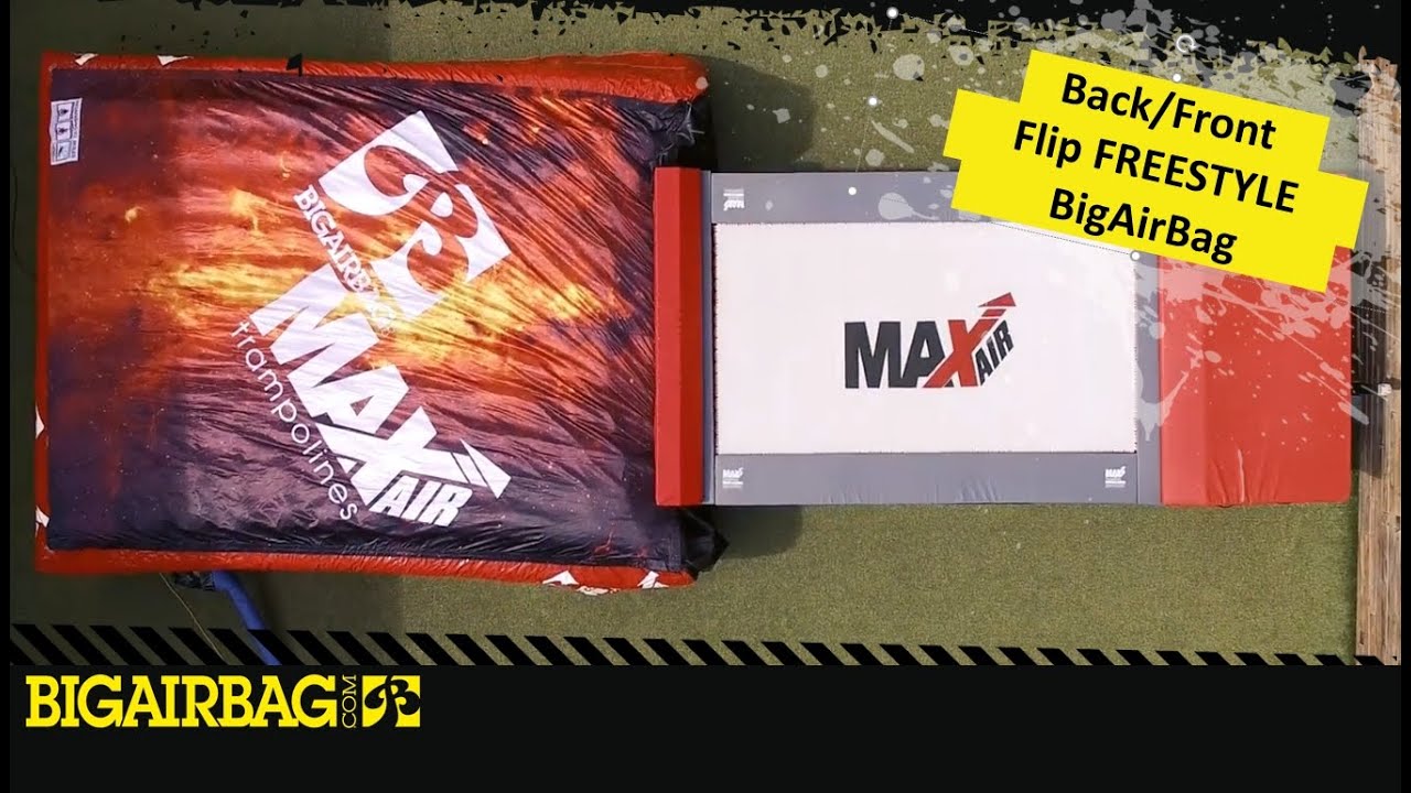 Max Air Trampolines X Big Air Bag Day One BigAirBag YouTube