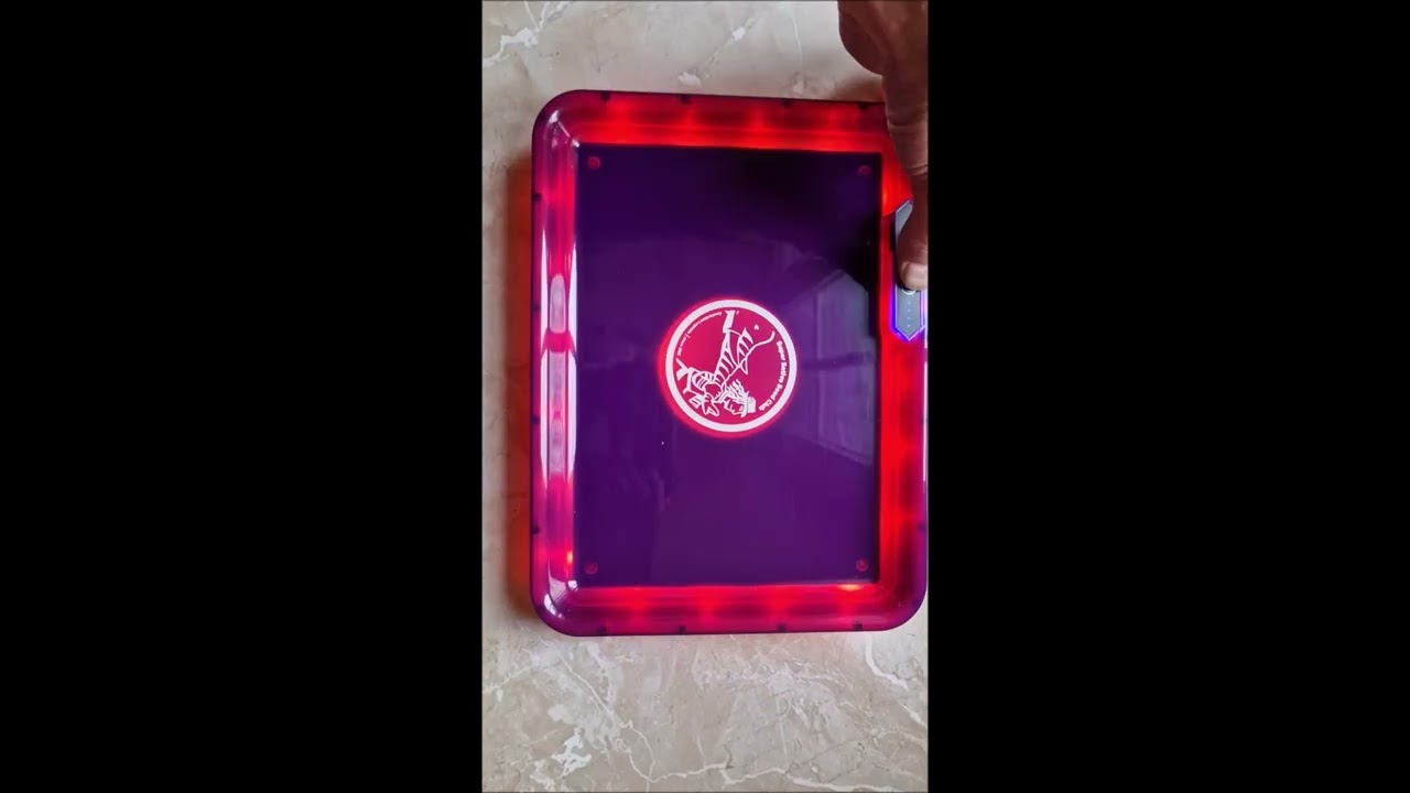 7 Farben LED Rolling Tray vom Super Sativa Seed Club