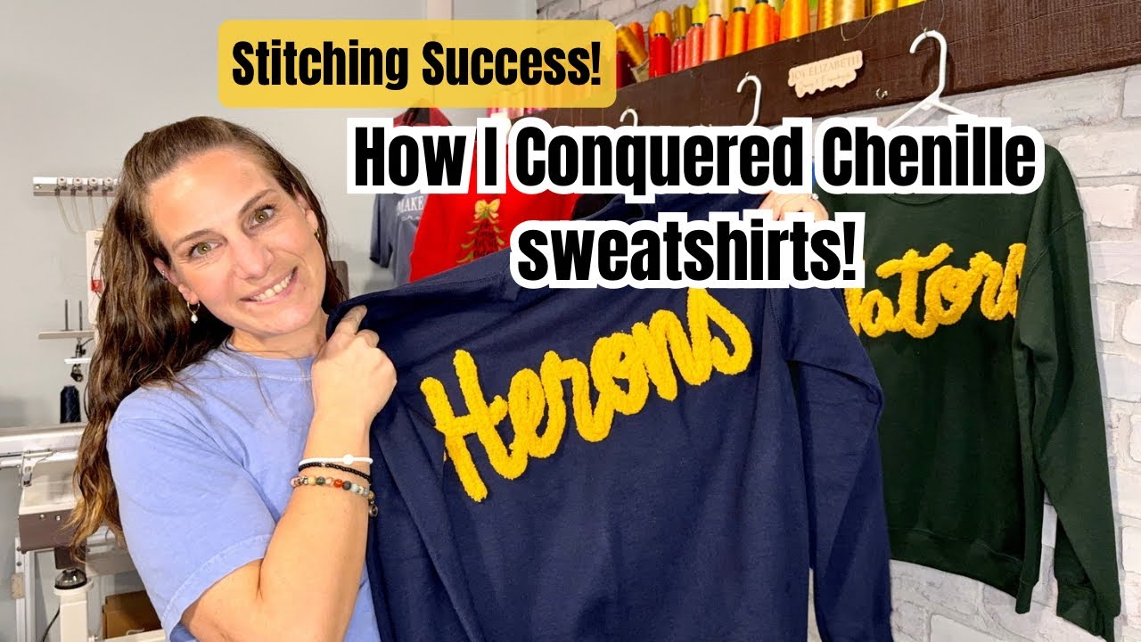Stitching Success! how I Conquered Chenille Sweatshirts!