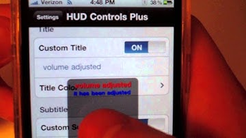 Customzie your Volume Adjustment HUD