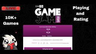 GMTK Game JAM Live ||  Playing and Rating