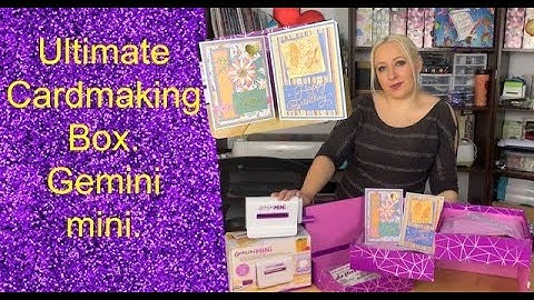New Ultimate Cardmaking Box with mini Gemini Compendium by crafters companion and review ASMR.