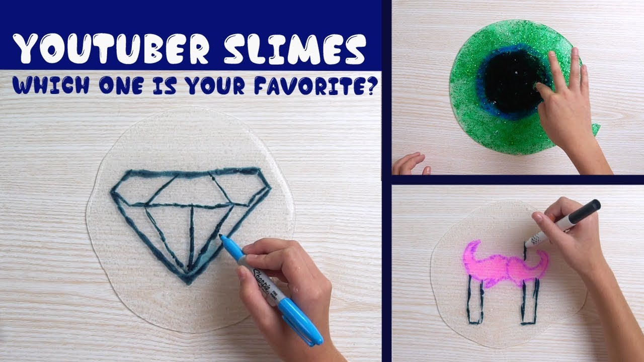 HOW TO MAKE FAMOUS  YOUTUBER LOGOS WITH SLIME- Dan TDM, Markiplier, Jacksepticeye - EZPZ ideas