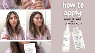 How To Apply: Olaplex no.0 and no.3