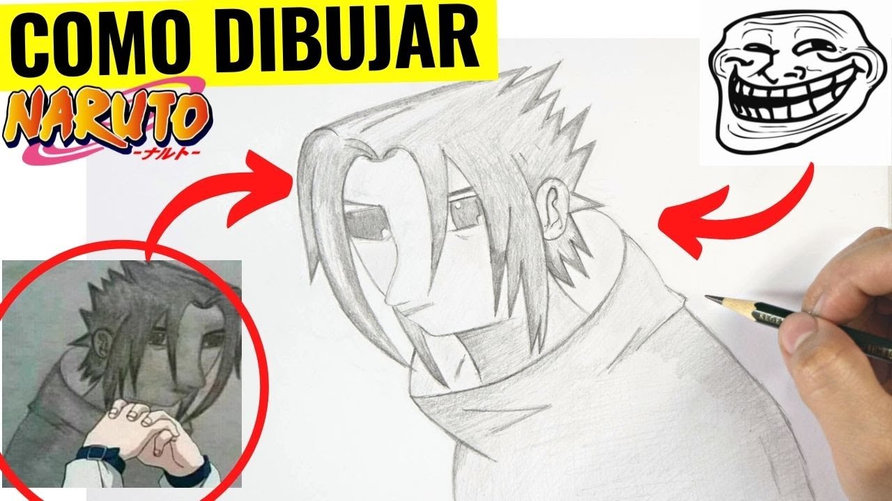 ð¥ Cómo Dibujar a SASUKE UCHIHA MEME paso a paso Dibujo de los memes de