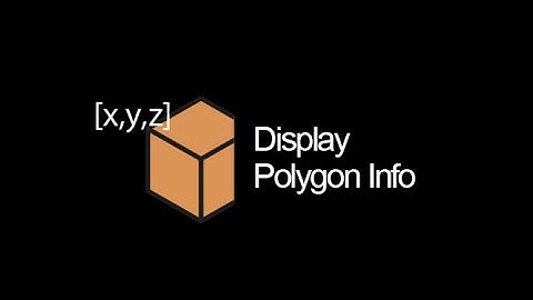 Maya tool: Display Polygon Info (Full tutorial with animated gifs)