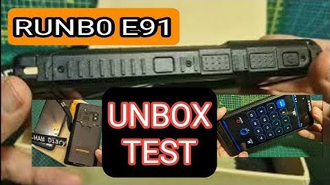 RUNBO/ANYSECU E91 UNBOX ,TEST  LATEST ANDROID , DMR V/UHF RADIO & PHONE
