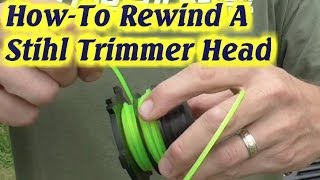 Stihl Trimmer Head-How To Rewind A 2 String Head - 25-2