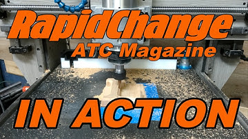 RapidChange ATC Magazine in action/Automatic Tool change System/ Easy setup ATC for non ATC spindles