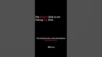 Why we have to take Risks? #motivation