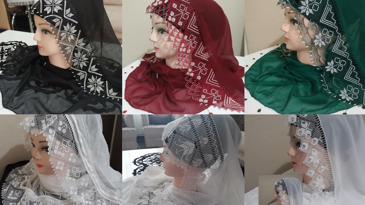 İğne oyası Tülbent modelleri bu yılın en güsterişli örnekleri