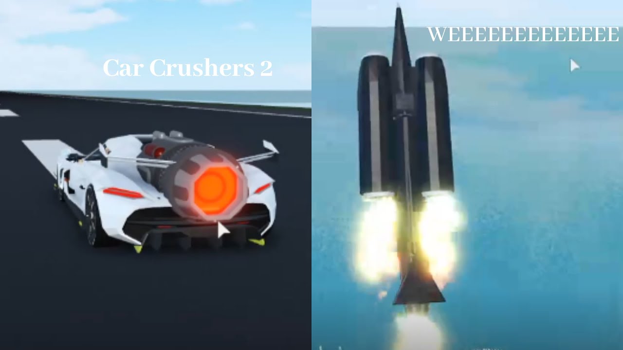They Added A Brand New Runway In Car Crushers 2 Roblox Youtube - crushing brand new supercar in roblox car crushers 2 youtube