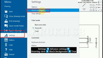 How to change Drawing Background Colour in Tekla Structures | Tekla Drawing Background Colour