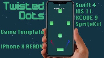 Twisted Dots Game Template for SALE (Swift 4, iOS 11+, XCODE 9) iPhone X READY
