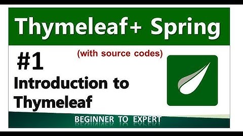1  Introduction to Thymeleaf