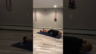 Forward and back rocking plank
