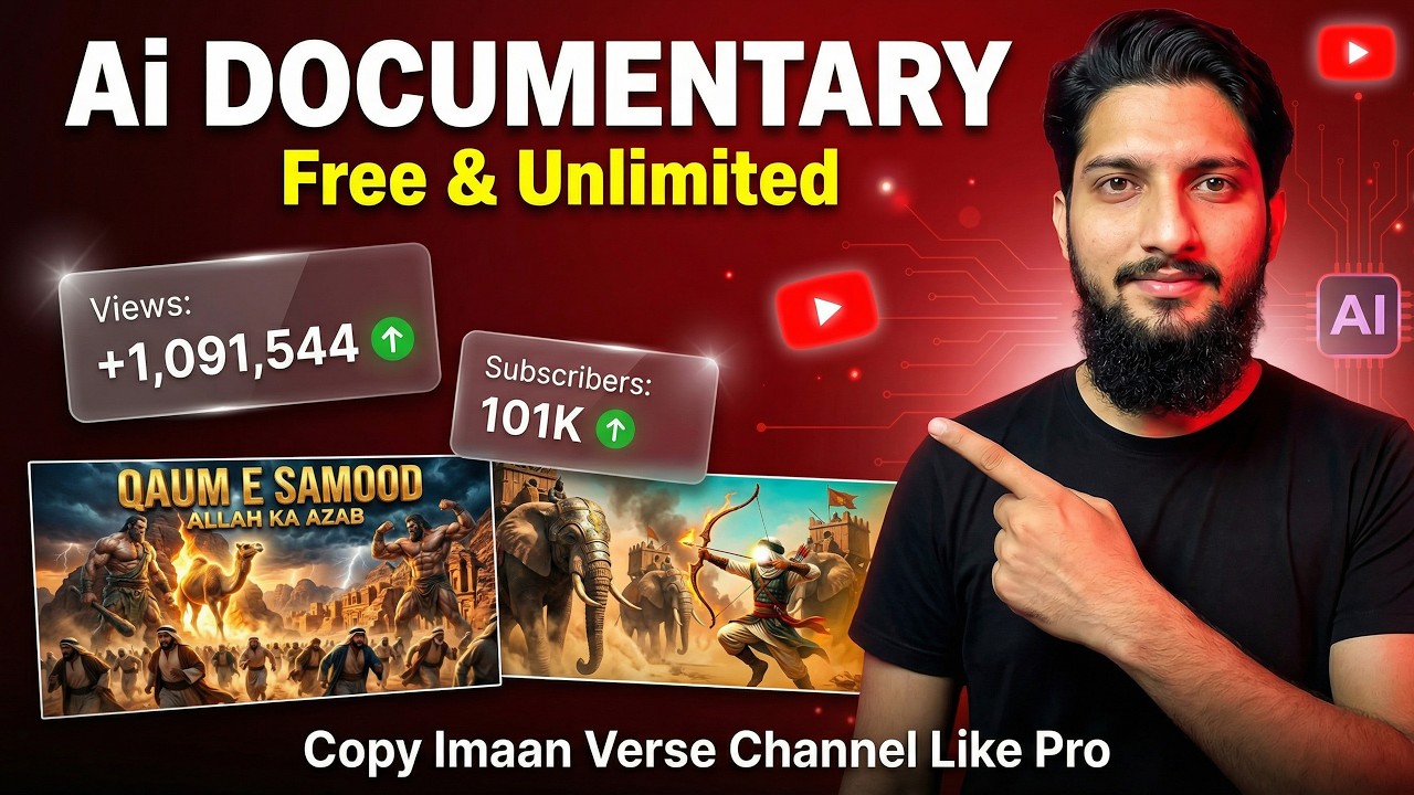 Master In AI Documentary Video | Create Viral Videos with Free AI Tools Like @ImaanVerse26