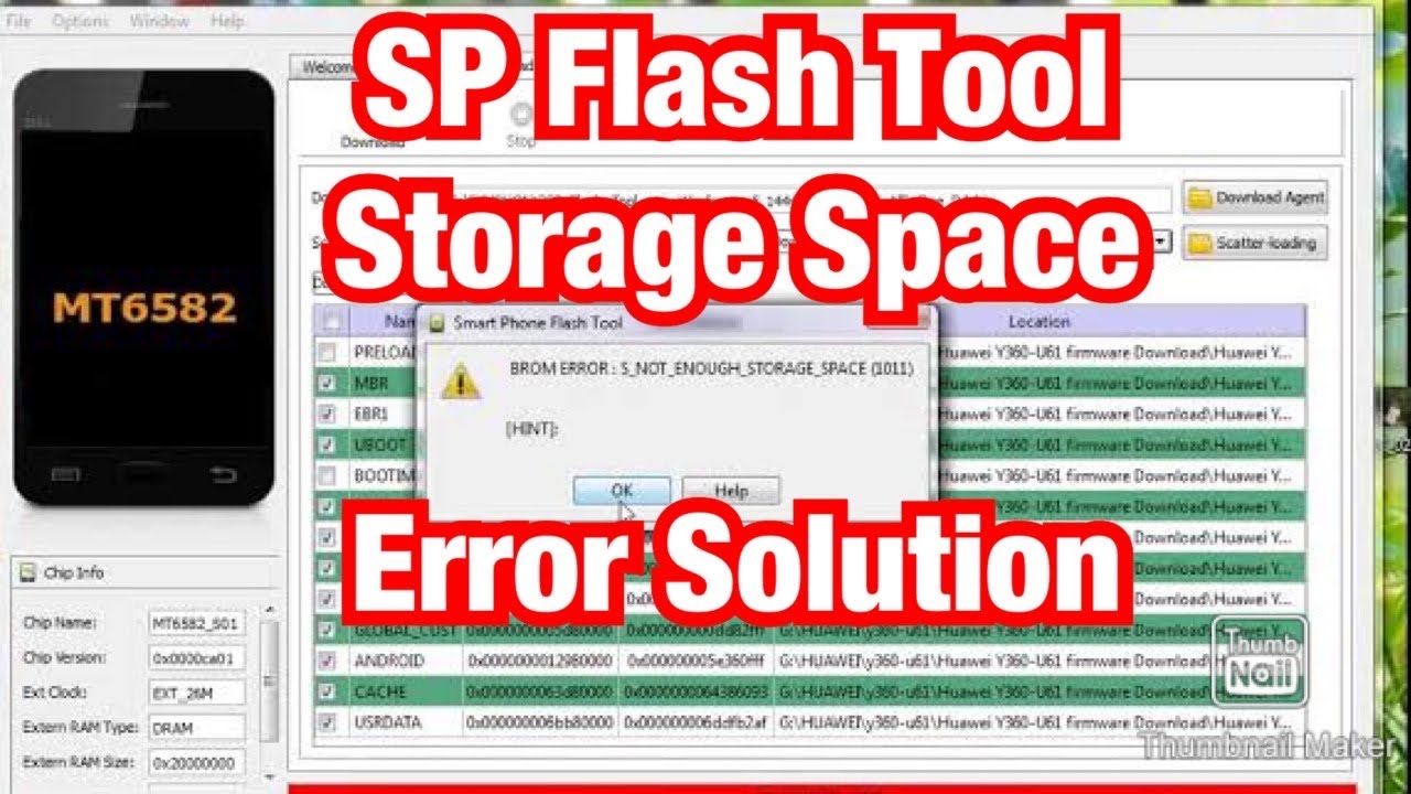 Sp Flash Tool Error 1011 Solution Unbrick Id