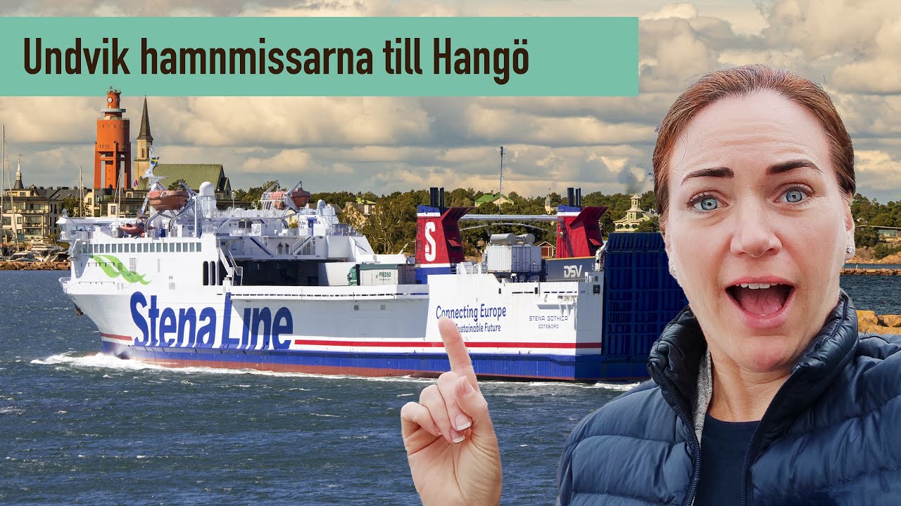 Åker fraktfartyg som "vanlig passagerare" till Hangö i Finland