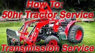 Branson 50hr Service PT2 on my 2515H compact tractor Transmission Hydrostat Oil Change How To DIY