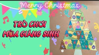 Trò chơi cho bé đơn giản mùa giáng sinh. Merry Christmas. Mầm non vui học