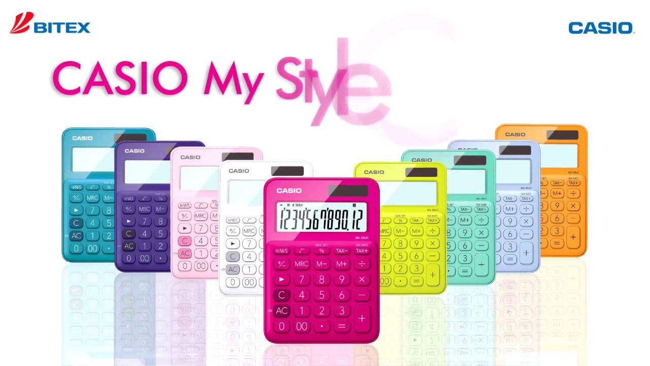 CASIO COLOR CALCULATOR | CASIO MY STYLE COLLECTION - YouTube