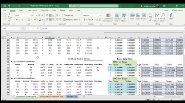 DRExCEL 1.0 : Demo 1 (Fluke 179 Calibration Data Report, Auto-Fills Uncertainty and Risk Level)