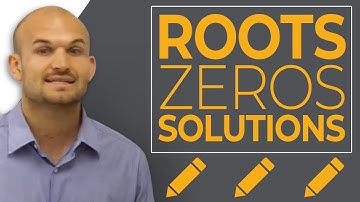 Introduction into quadratic equation, roots, zeros and solutions