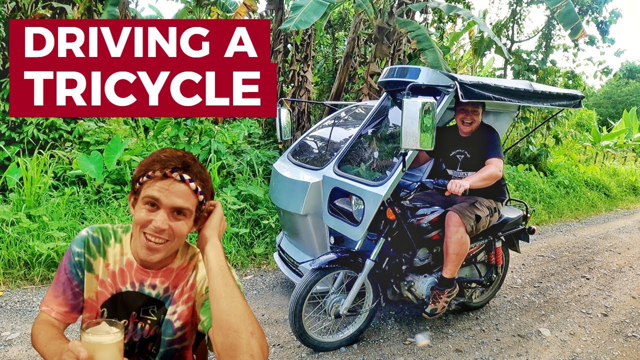 FOREIGNERS DRIVE PHILIPPINES TRICYCLE - Meeting BecomingFilipino in Mati