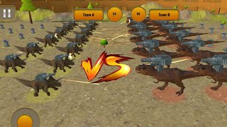 Batalha de dinossauros e animais com armas, Simulador de batalhas do Reino Animal besta épica, jogo screenshot 4