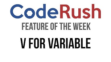 CodeRush FotW: V For Variable