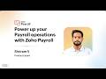 Power Up Your Payroll Operations with Zoho Payroll  - Shriram