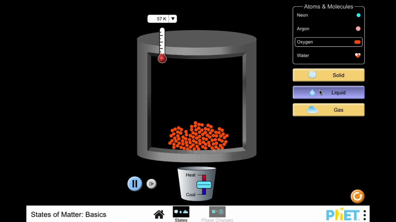 States Of Matter PhET Simulation YouTube States Of Matter PhET Simulation YouTube
