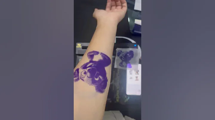 🎃Transfer to skin effect display.Print it using Audersigt® P19 and Silver label transfer paper.