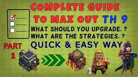 Clash of Clans- Part 1- Complete Guide to Max TH9 Very Fast & Easily
