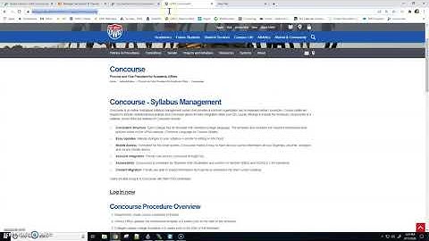 Concourse Training Video - Fall 2020