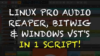 Pro Audio with Bitwig, Reaper and Windows VST plugins on Linux