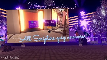 ALL Answers For The SCRIPTER QUIZ QUEST In Royale High~RH New Years Quest Tutorial~ItzMelodyHere