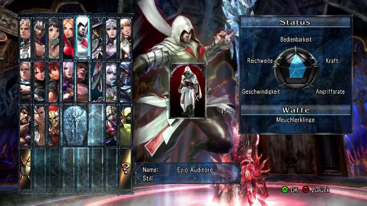 soul calibur 5 characters ezio