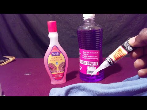 How to remove super glue stains from clothes