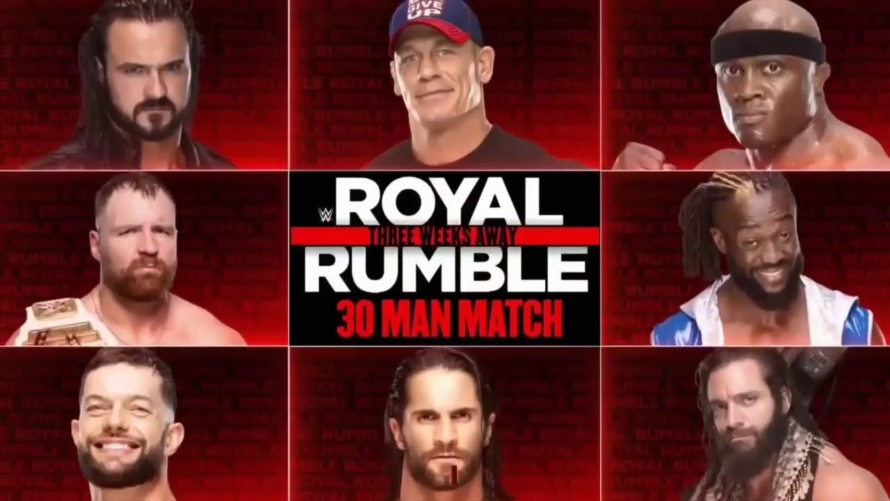 WWE Royal Rumble 2019 30Man Royal Rumble Match