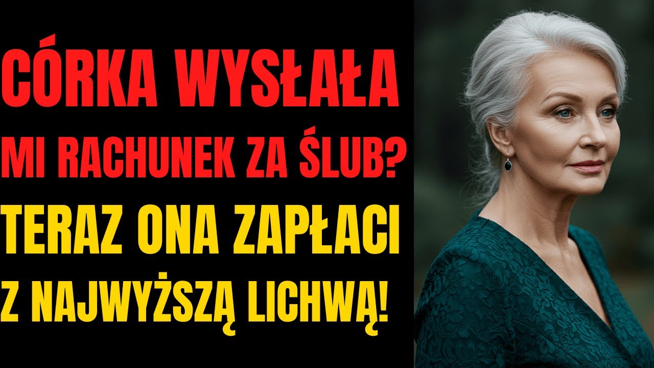 CÓRKA NIE ZAPROSILA MNIE NA ŚLUB, ALE WYSŁAŁA RACHUNEK ZA $70K. WIĘC ZROBIŁAM COŚ, CZEGO NIE...