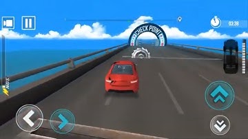 DEADLY RACE #5 Speed Red Car Bumps Challenge 3d Gameplay Android IOS by GimalJoke