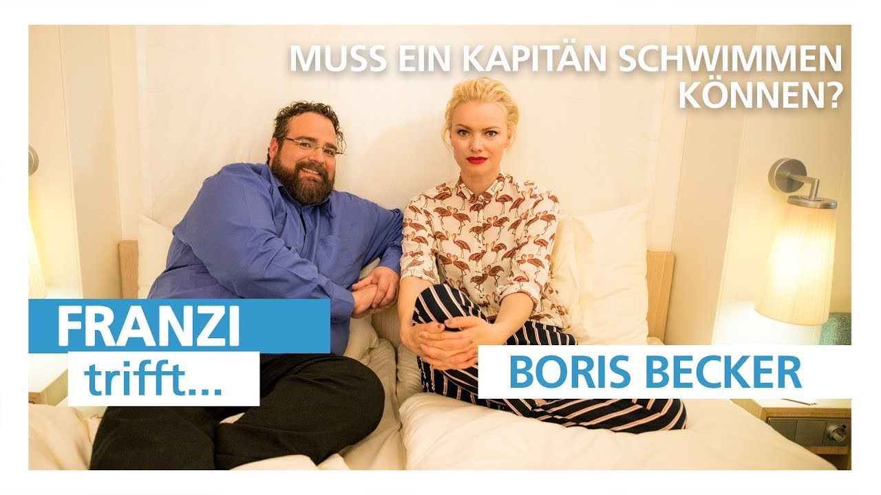 Franzi Knuppe trifft .. AIDAnova Taufkapitän Boris Becker!