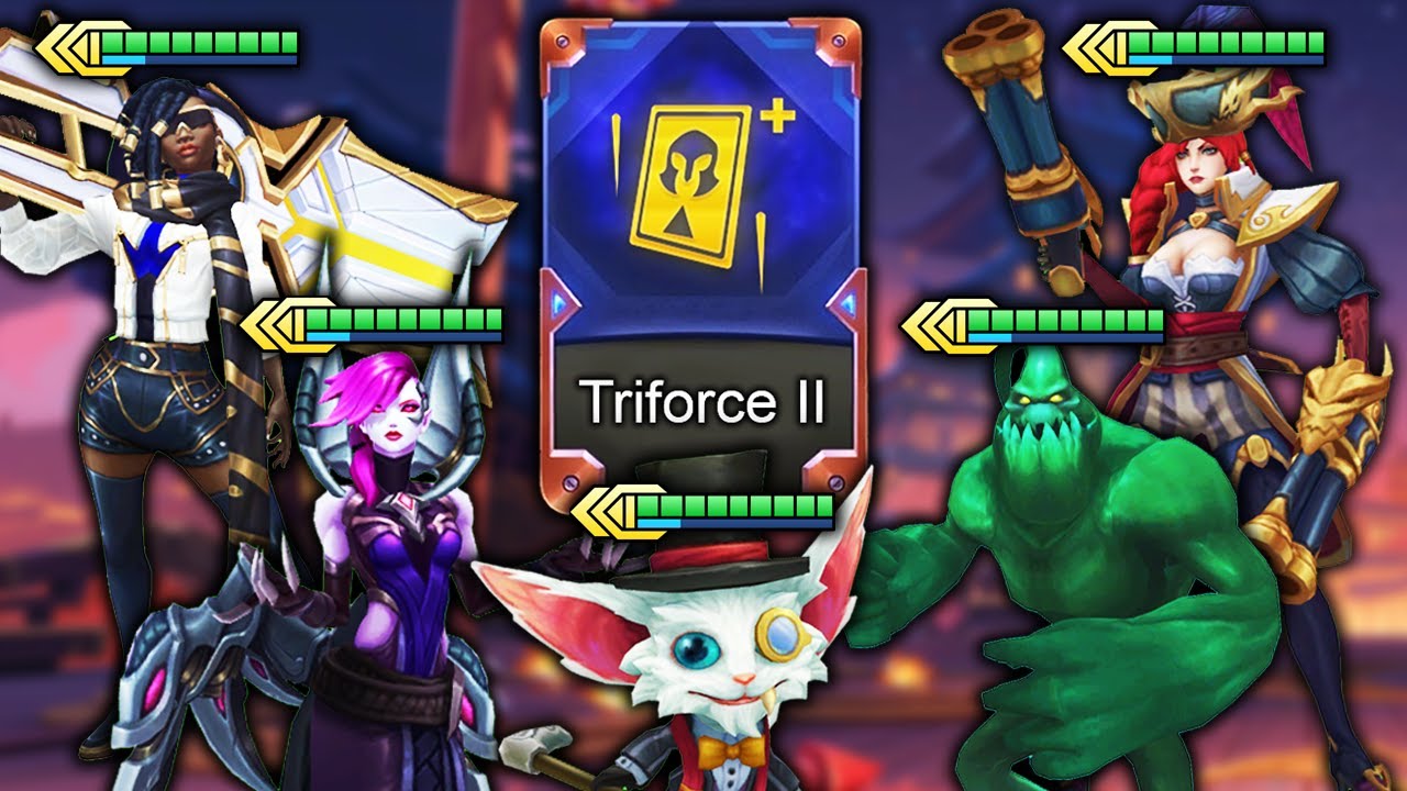 TRI FORCE AUGMENT + ALL 3 STAR 3 COST BOARD = INSANE STAT BUFFS