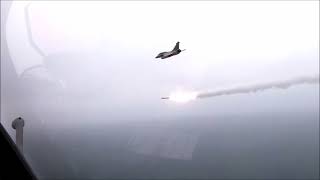 French Rafale B firing a nuclear supersonic cruise missile ASMPA