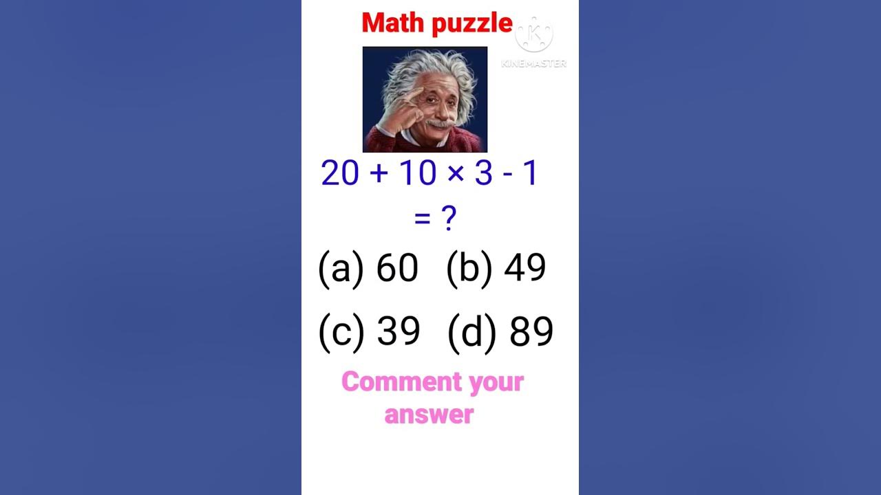 Math puzzle YouTube